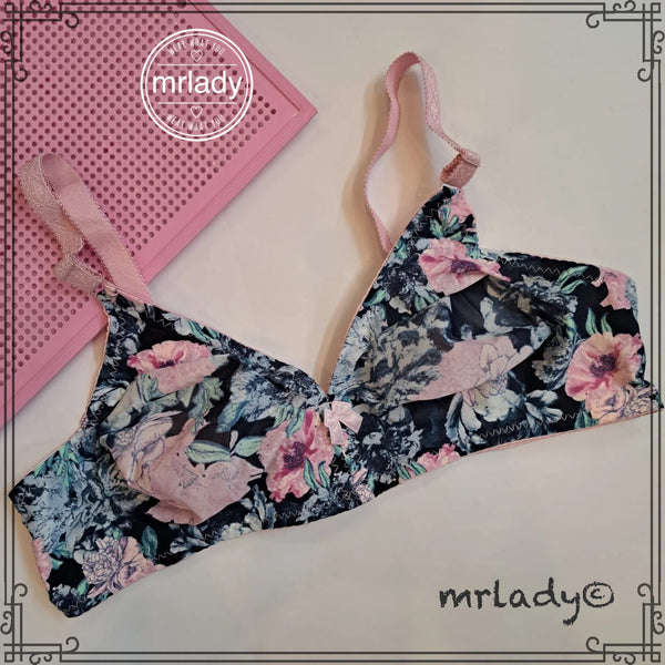 LIGHT THIN PRINTED FABRIC BRA