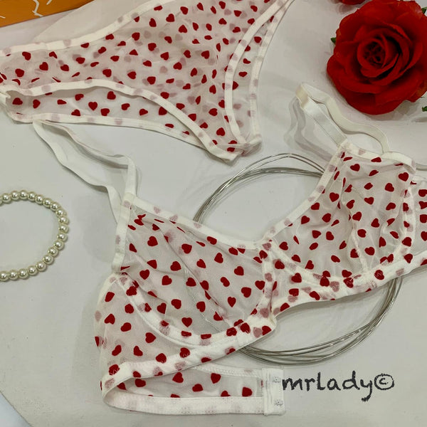 MINI HEARTS WIRED BRA SET
