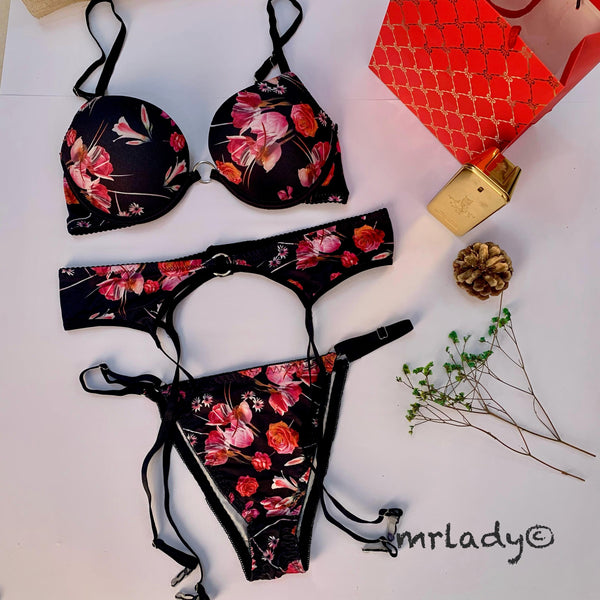 3 PART THIN PAD BRA SET