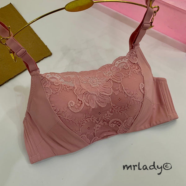 THIN PAD FLORAL FASHION BRA